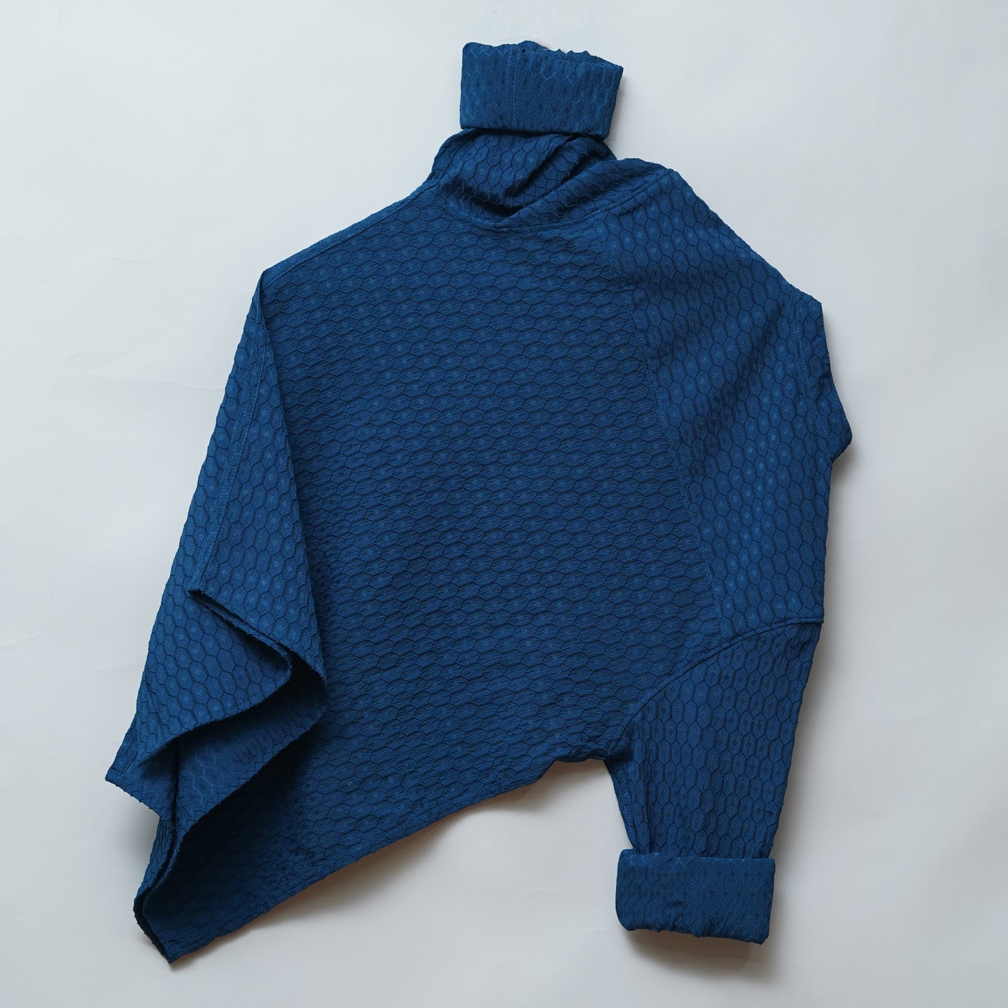Peacock | Geometric Pattern | Mandarin Collar Shirt