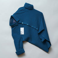 Peacock | Grid Pattern Shirt | Waffle Knit
