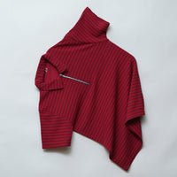 Maroon | Premium Camelet Checks | Polo Zipper T-Shirt