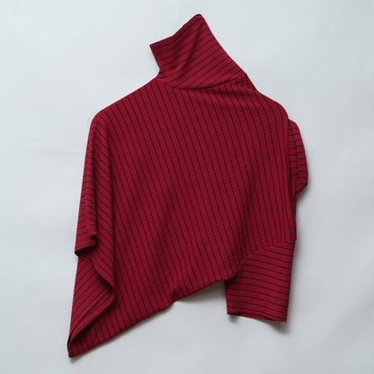 Maroon | Premium Camelet Checks | Polo Zipper T-Shirt