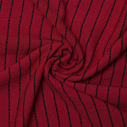 Maroon | Premium Camelet Checks | Polo Zipper T-Shirt