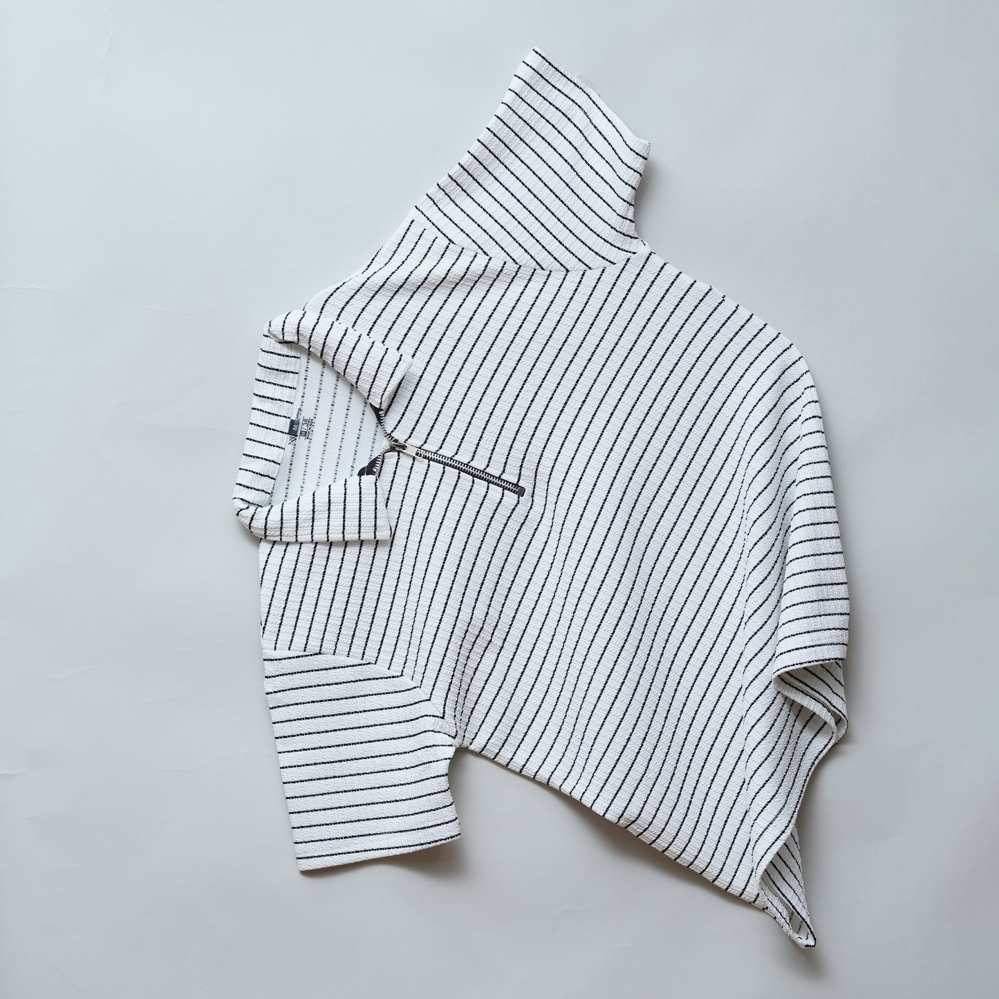 White | Premium Camelet Checks | Polo Zipper T-Shirt