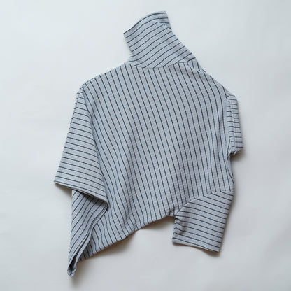 Lightgrey | Premium Camelet Checks | Polo Zipper T-Shirt