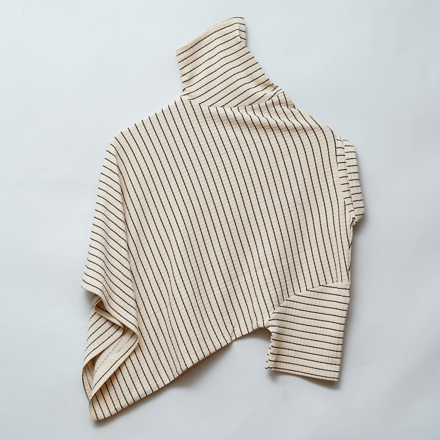 Cream | Premium Camelet Checks | Polo Zipper T-Shirt