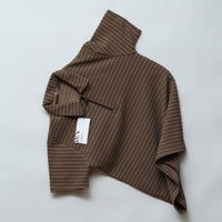 Coffee | Premium Camelet Checks | Polo Zipper T-Shirt