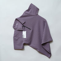 Purple | Premium Camelet Checks | Polo Zipper T-Shirt