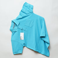 Aqua | Solid Polo T-Shirt | Regular Slim Fit Cotton