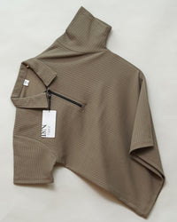 Kiwi | Pique Textured | Polo Zipper T-Shirt