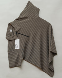 Kiwi | Jacquard Knit Textured | Polo Zipper T-Shirt
