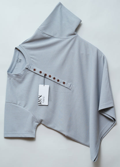 Light Grey | Premium Henley Neck | Polo T-Shirt