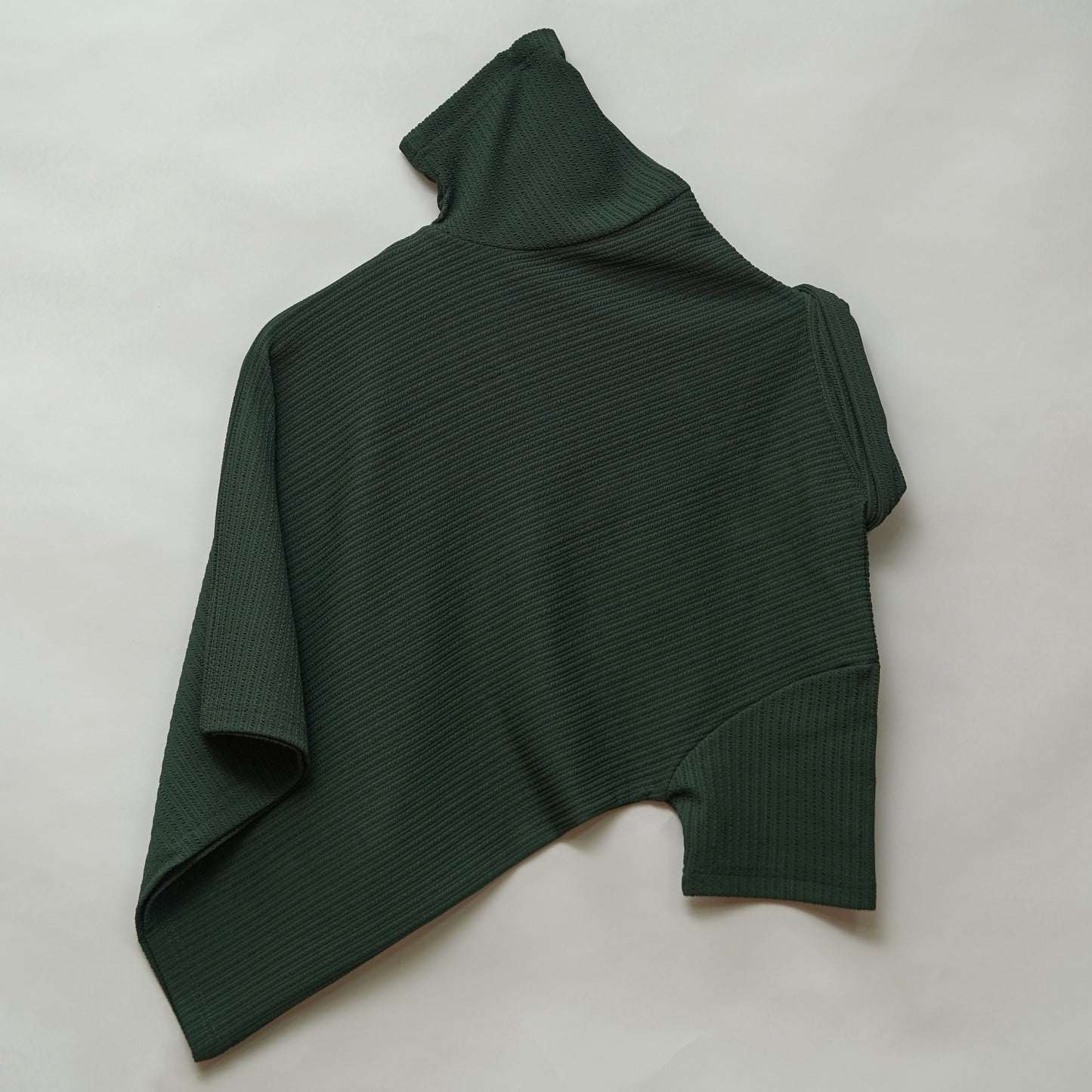 Olive Green | Pique Textured | Polo Zipper T-Shirt