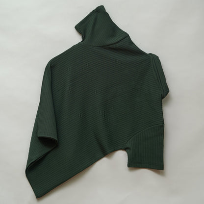 Olive Green | Pique Textured | Polo Zipper T-Shirt