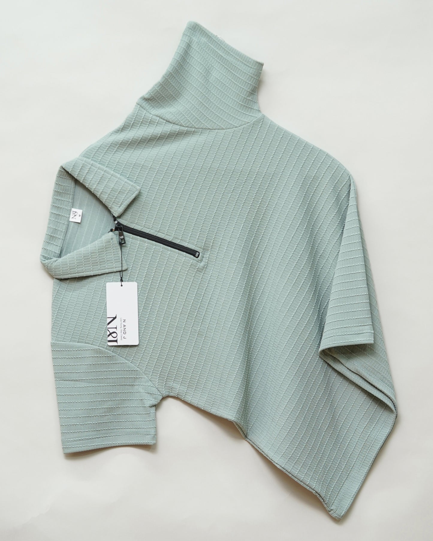 Pista | Box Waffle Knit | Polo Zipper T-Shirt