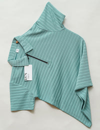 Pista | Jacquard Knit Textured | Polo Zipper T-Shirt