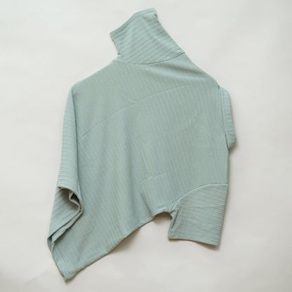 Pista | Box Waffle Knit | Polo Zipper T-Shirt