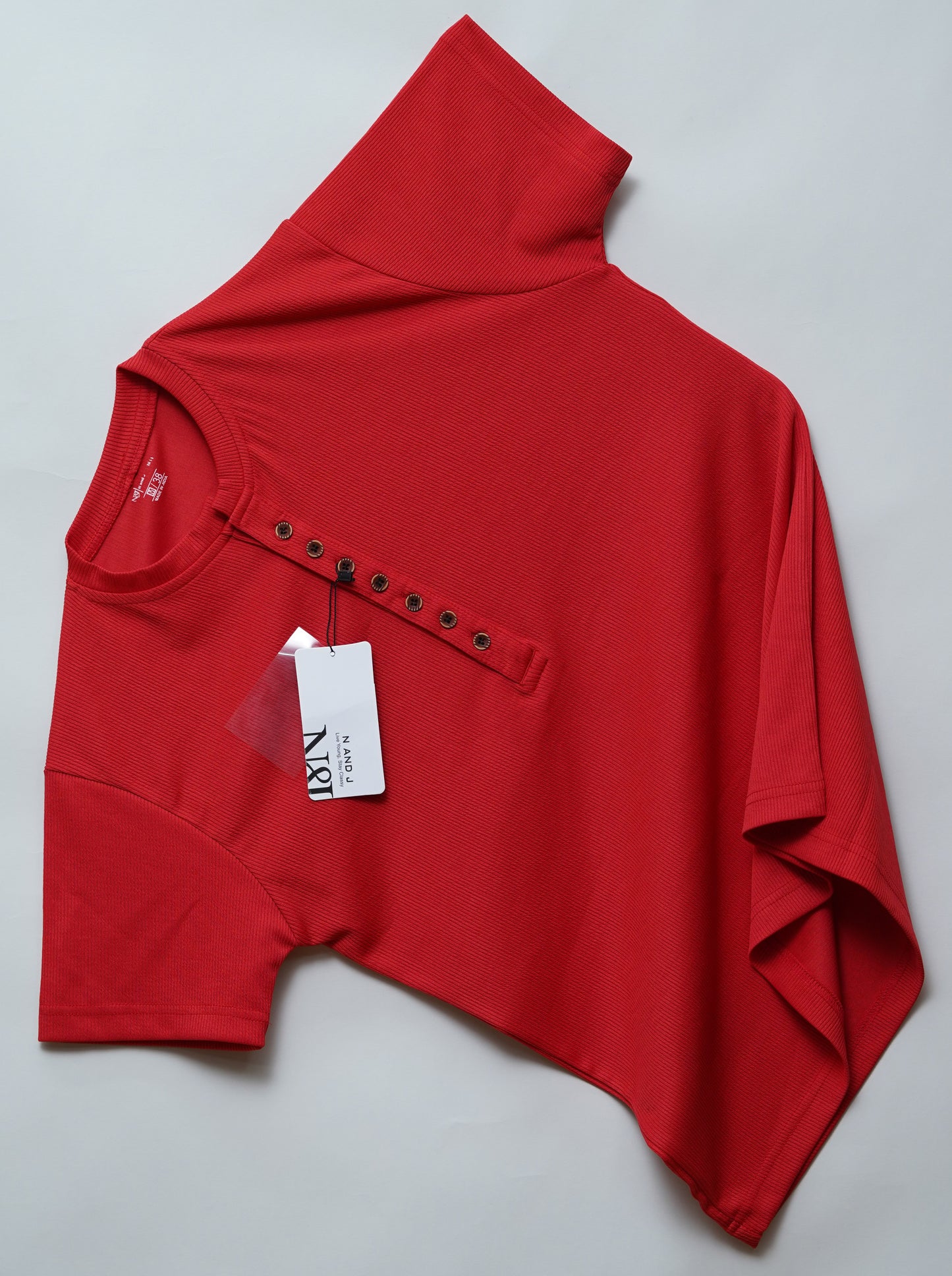 Red | Premium Henley Neck | Polo T-Shirt
