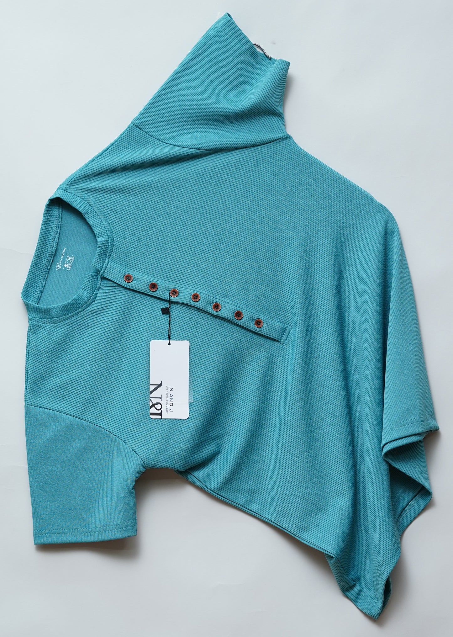 Teal | Premium Henley Neck | Polo T-Shirt