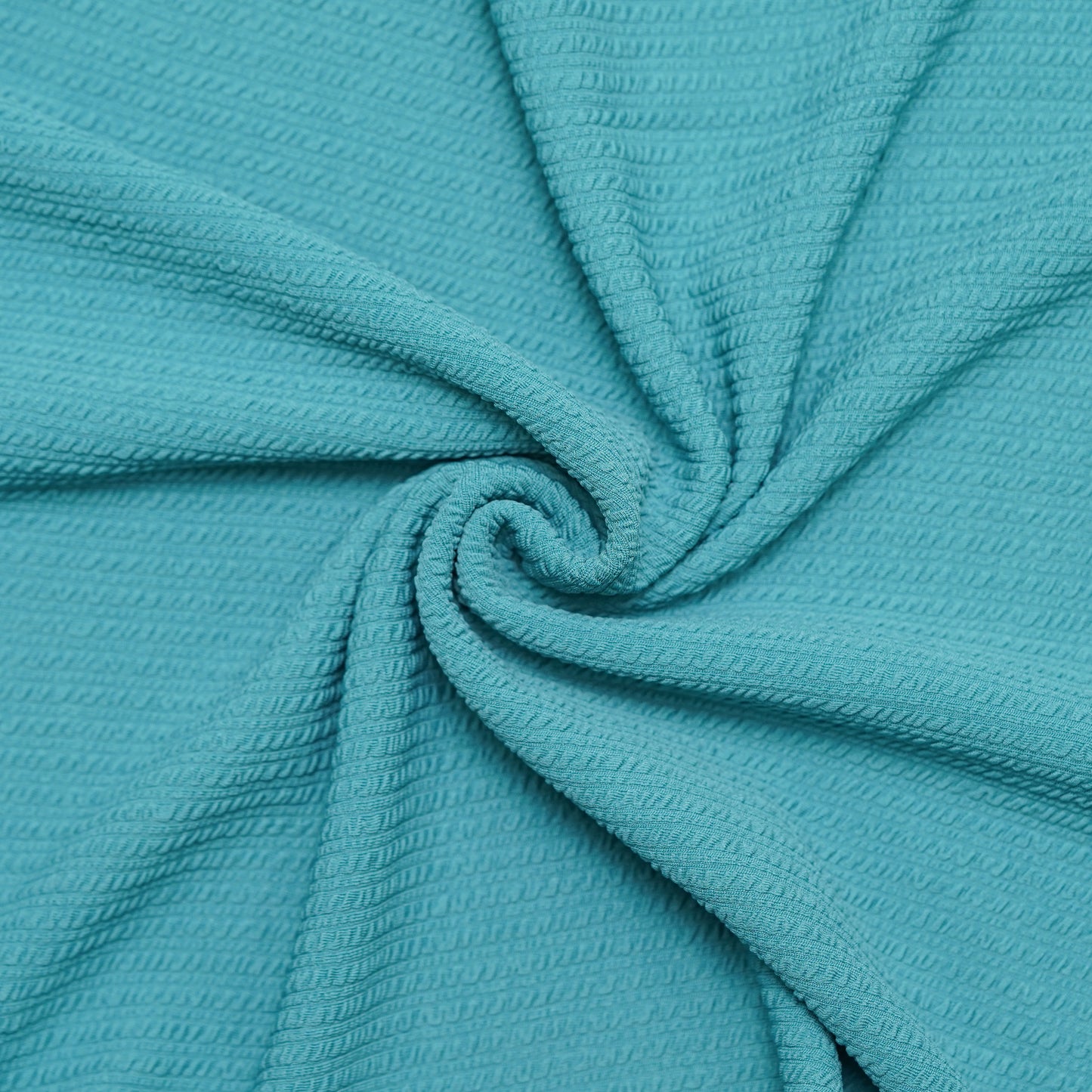 Teal | Pique Textured | Polo Zipper T-Shirt