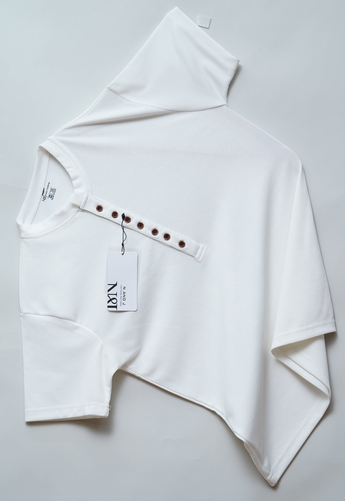 White | Premium Henley Neck | Polo T-Shirt