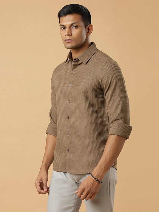 Chiku | Classic Waffle Pattern | Waffle Texture Shirt